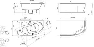 Ванна ROSA 95 L 160х95 №3