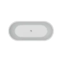 Ванна акрилова окремостояча суцільнолита AquaLuxe 1700x750 White з сифоном купити в Києві
