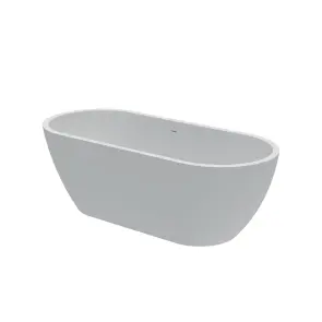 Ванна акрилова окремостояча суцільнолита AquaLuxe 1700x750 White з сифоном №2