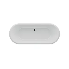 Ванна акрилова окремостояча суцільнолита Elara 1700x700 White з сифоном №1