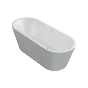 Ванна акрилова окремостояча суцільнолита Elara 1700x700 White з сифоном №2