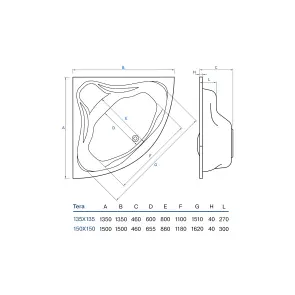 Ванна Tera 150х150 №6