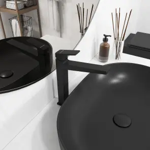 CUBE XL змішувач для умивальника, Black Matt №2