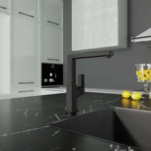 СUBE Kitchen змішувач для кухні Black Matt №3