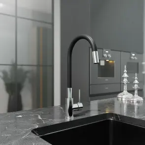 Kitchen Light Pro змішувач для кухні, chrome-black №3