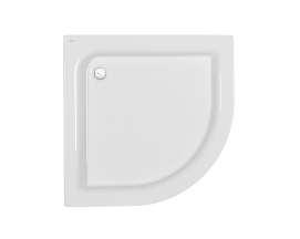 Standard Plus Піддон напівкруглий 90x90 см, глибина 9 см, випуск 52 мм, з інтегрованою панеллю