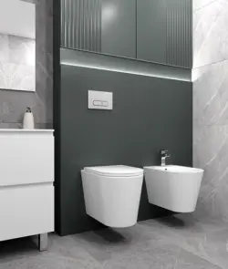 Інсталяція Koller Pool Dune 1200SL + Integro Cosmo White панель змиву + підвісний унітаз Orion №8