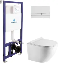 Інсталяція Koller Pool Dune 1200SL + Integro Cosmo White панель змиву + підвісний унітаз Round SMART в магазині TVOE