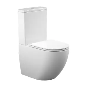 ROUND SMART комплект : унітаз підлоговий з сидінням Soft-close + бачок, змив Tornado №1