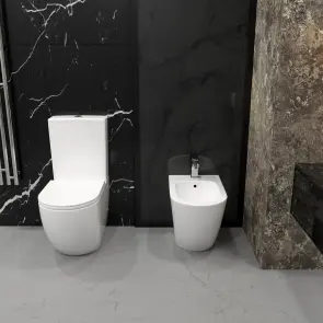 ROUND SMART комплект : унітаз підлоговий з сидінням Soft-close + бачок, змив Tornado №3