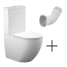 ROUND комплект : унітаз підлоговий з сидінням Soft-close + бачок + гнучка підводка
