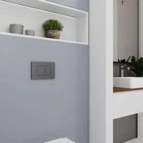 CUBE M панель змиву polished aluminum №4