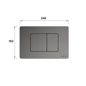 CUBE M панель змиву polished aluminum №5