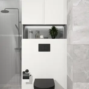 CUBE M панель змиву чорна black matt №4