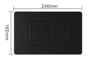 CUBE M панель змиву чорна black matt №5