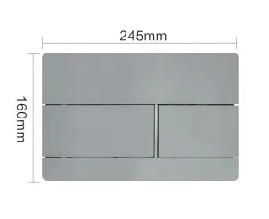KVADRO M панель змиву polished aluminum №5