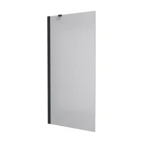 Шторка на ванну одноелементна Proxima 800х1500мм black matt, скло 8мм grape №1