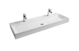 Умивальник NATURAL DUO 1200 Білий з отворами без переливу
