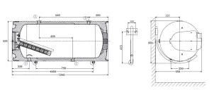 Бойлер комб., гориз. OKCV160 model 2016 (1106408111) №2