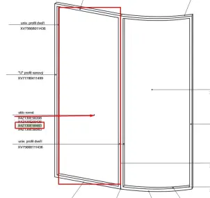 X4Z130E58483 Скло Transparent №1