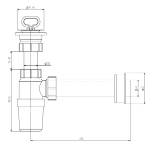 Сифон для умивальника d40 №4