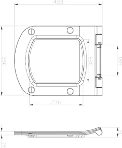 WC Сидіння з кришкою Classic Slim, Біле №3