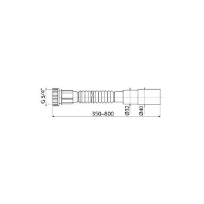 Гнучке з'єднання 5/4“/ 40/32 пластмаса (Koller Pool) №2