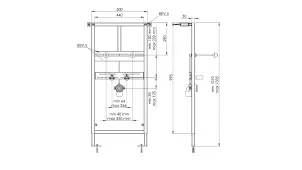 Система інсталяції для умивальника Alcora ST1100 №2