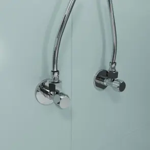 Кутовий вентиль універсальний 1/2х3/8 латунь, хром №2