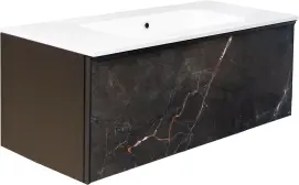 Шафка під умивальник Tile Black 1000 Shinestone Black Air-Line