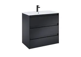 Шкафчик с умывальником Alpine Unik 800 Black matt A852017532 Roca