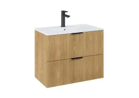 Шкафчик с умывальником Reef 800 Light Oak A857955464+A3272A4000 Roca