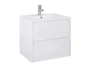 Шкафчик под умывальник Claudia 600 White Glossy A857794806 Roca №1