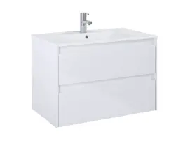 Шкафчик с умывальником Claudia 800 White Glossy A857795806+A3272A4000 Roca
