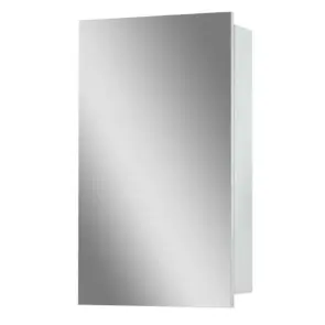 Шафка-дзеркало Базис 400 SH-0140-B білий D-Line №1