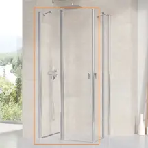 Душова кабіна CRV2- 100 Полір.алюм. TRANSPARENT