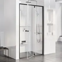 Душові двері PDOP 2- 120 Чорний TRANSPARENT в магазині TVOE