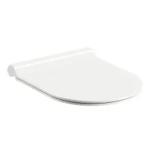 WC Сидіння з кришкою Uni Chrome Slim white