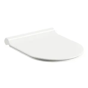 WC Сидіння з кришкою Uni Chrome Slim white №1