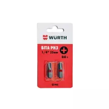 Біта PH3 1/4" 25 мм HEX 2шт. в блістері купити