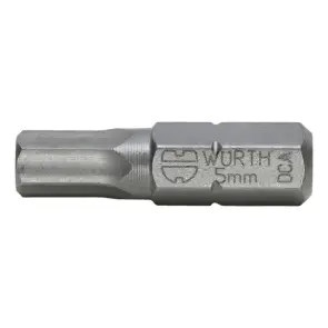 Біта WURTH із внутрішньою шестигранною головкою C 6.3 SW5 1/4" 25мм №1