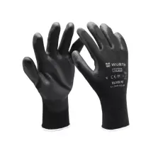 Перчатки защитные с полиуретановым покрытием Black PU, пара, размер 8