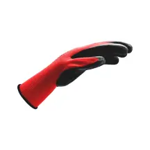 Перчатки защитные с латексным покрытием RED LATEX GRIP, пара, размер 9