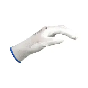 Рукавиці захисні WHITE TOUCH, поліуретанове покриття, пара, розмір 8 №1
