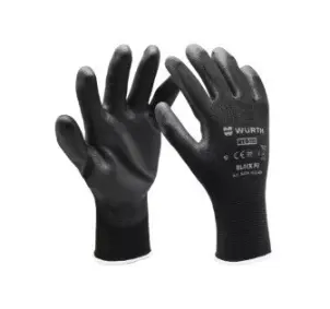 Рукавиці захисні з поліуретановим покриттям SPEC-PU-BLACK, пара, розмір 9 №2
