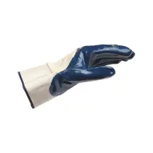 Рукавиці захисні з нітриловим покриттям BLUE NITRILE ECONOMY, пара, розмір 10 купити в Києві