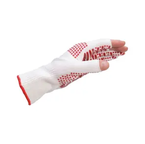 Рукавиці захисні в’язані ПВХ крапки TOP-FLEX, білі, пара, розмір 8 №1