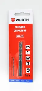 Свердло спіральне по металу, HSS, 2 шт. в блістері, 3,5 mm №1