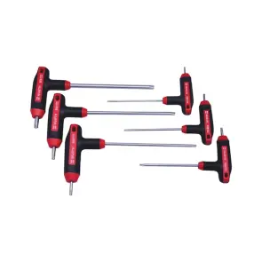 Набор отверток с рукояткой T-образной, TORX, 6 шт., RED STRIPE №1