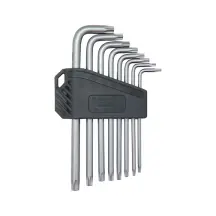 Набор ключей Г-образных TORX с отверстием, TX6-25, 8 шт., RED STRIPE